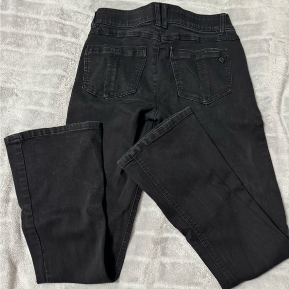 Democracy Jeans Women’s 2P “Ab” Solution Black Stretch Denim Bootcut - Picture 4 of 9